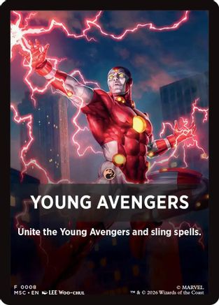 Young Avengers Theme Card (MSC-008) [Commander: Marvel Super Heroes] | Shuffle n Cut Hobbies & Games