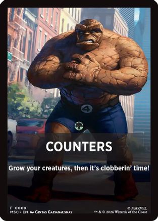 Counters Theme Card (MSC-009) [Commander: Marvel Super Heroes] | Shuffle n Cut Hobbies & Games