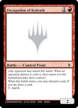 Occupation of Kulrath [Un-Known Event Playtest Cards] | Shuffle n Cut Hobbies & Games