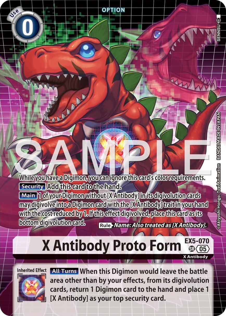 X Antibody Proto Form [EX5-070] (Tamer's Selection Box Ver. X Antibody) [Promotional Cards] | Shuffle n Cut Hobbies & Games
