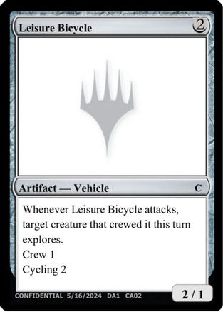 Leisure Bicycle [Un-Known Event Playtest Cards] | Shuffle n Cut Hobbies & Games