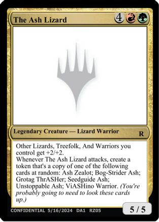 The Ash Lizard [Un-Known Event Playtest Cards] | Shuffle n Cut Hobbies & Games