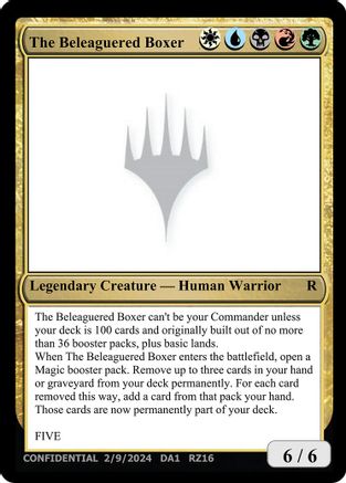 The Beleaguered Boxer [Un-Known Event Playtest Cards] | Shuffle n Cut Hobbies & Games