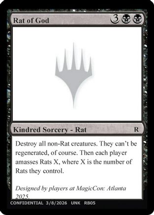 Rat of God [Un-Known Event Playtest Cards] | Shuffle n Cut Hobbies & Games