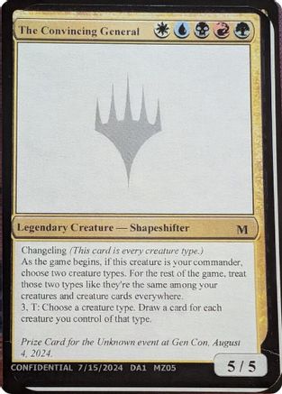 The Convincing General [Un-Known Event Playtest Cards] | Shuffle n Cut Hobbies & Games