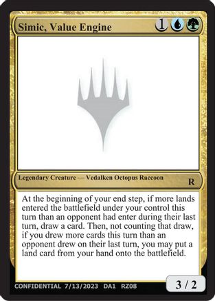 Simic Value Engine [Un-Known Event Playtest Cards] | Shuffle n Cut Hobbies & Games