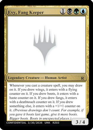 Evy, Fang Keeper [Un-Known Event Playtest Cards] | Shuffle n Cut Hobbies & Games