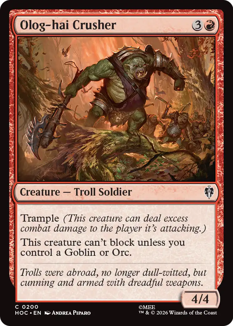 Olog-hai Crusher [The Hobbit: Eternal-Legal] | Shuffle n Cut Hobbies & Games
