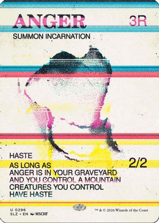 Anger (SLZ-296) [Secret Lair x MSCHF: The Zeta Set] | Shuffle n Cut Hobbies & Games