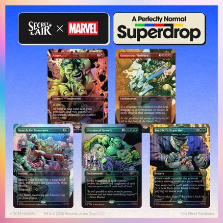 Secret Lair Drop: Secret Lair x Marvel: Hulk SMASH! - Traditional Foil Edition | Shuffle n Cut Hobbies & Games