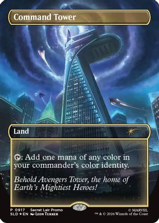 Command Tower (SLD-917) [Secret Lair Drop Series] Foil | Shuffle n Cut Hobbies & Games