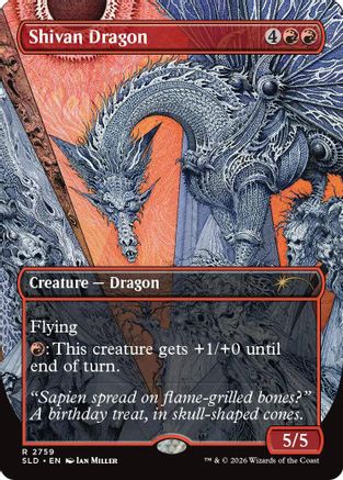 Shivan Dragon (SLD-2759) [Secret Lair Drop Series] Foil | Shuffle n Cut Hobbies & Games
