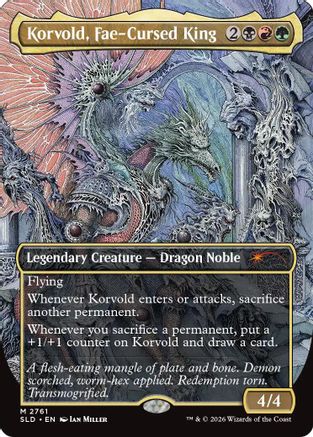 Korvold, Fae-Cursed King (SLD-2761) [Secret Lair Drop Series] | Shuffle n Cut Hobbies & Games