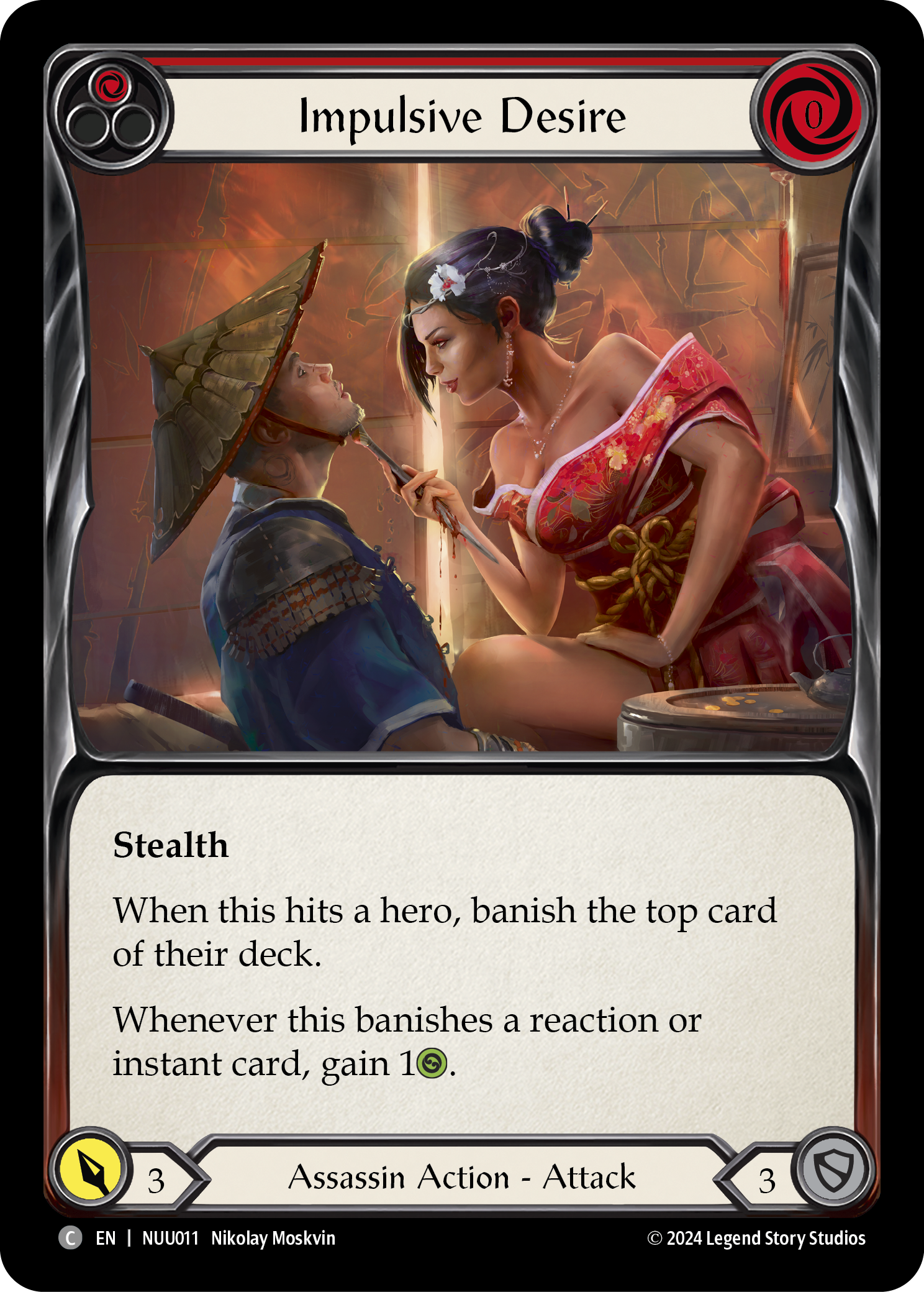 Impulsive Desire (Red) [NUU011] (Part the Mistveil Nuu Blitz Deck) | Shuffle n Cut Hobbies & Games