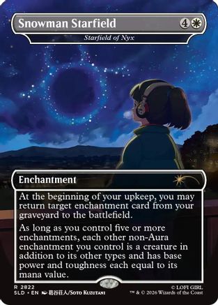 Snowman Starfield - Starfield of Nyx (SLD-2822) [Secret Lair Drop Series] Foil | Shuffle n Cut Hobbies & Games