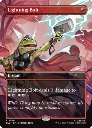 Lightning Bolt (SLD-2579) [Secret Lair Drop Series] Foil | Shuffle n Cut Hobbies & Games