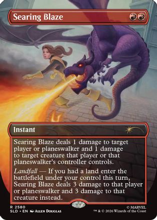 Searing Blaze (SLD-2580) [Secret Lair Drop Series] | Shuffle n Cut Hobbies & Games