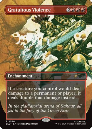 Gratuitous Violence (SLD-2596) [Secret Lair Drop Series] Foil | Shuffle n Cut Hobbies & Games