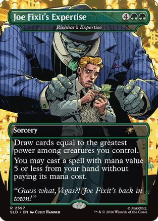 Joe Fixit's Expertise - Rishkar's Expertise (SLD-2597) [Secret Lair Drop Series] | Shuffle n Cut Hobbies & Games
