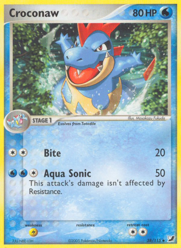 Croconaw (38/115) [EX: Unseen Forces] | Shuffle n Cut Hobbies & Games