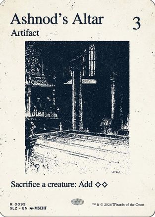 Ashnod's Altar (SLZ-095) [Secret Lair x MSCHF: The Zeta Set] | Shuffle n Cut Hobbies & Games