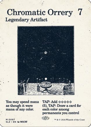 Chromatic Orrery (SLZ-097) [Secret Lair x MSCHF: The Zeta Set] | Shuffle n Cut Hobbies & Games