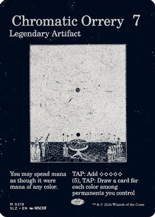 Chromatic Orrery (SLZ-218) [Secret Lair x MSCHF: The Zeta Set] | Shuffle n Cut Hobbies & Games