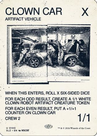 Clown Car (SLZ-100) [Secret Lair x MSCHF: The Zeta Set] | Shuffle n Cut Hobbies & Games