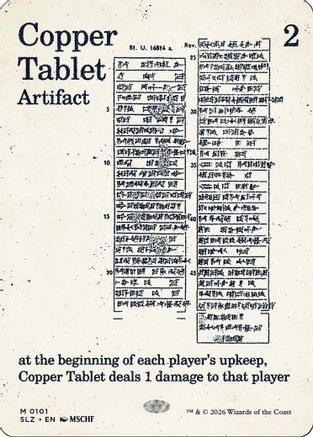 Copper Tablet (SLZ-101) [Secret Lair x MSCHF: The Zeta Set] | Shuffle n Cut Hobbies & Games