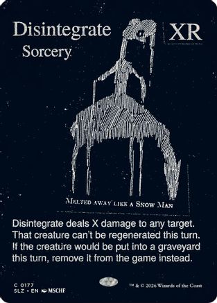 Disintegrate (SLZ-177) [Secret Lair x MSCHF: The Zeta Set] | Shuffle n Cut Hobbies & Games