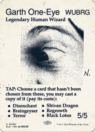Garth One-Eye (SLZ-090) [Secret Lair x MSCHF: The Zeta Set] | Shuffle n Cut Hobbies & Games