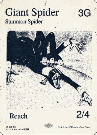 Giant Spider (SLZ-075) [Secret Lair x MSCHF: The Zeta Set] | Shuffle n Cut Hobbies & Games