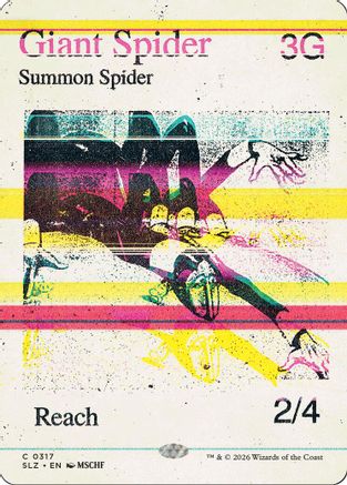 Giant Spider (0317) (SLZ-196) [Secret Lair x MSCHF: The Zeta Set] | Shuffle n Cut Hobbies & Games