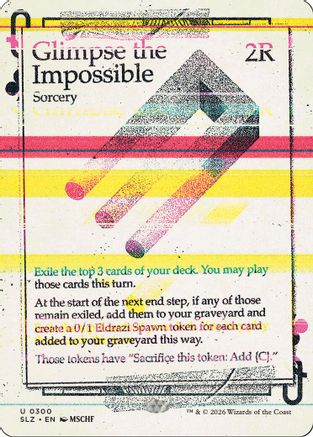 Glimpse the Impossible (0300) (SLZ-179) [Secret Lair x MSCHF: The Zeta Set] | Shuffle n Cut Hobbies & Games