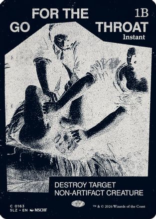 Go for the Throat (SLZ-163) [Secret Lair x MSCHF: The Zeta Set] | Shuffle n Cut Hobbies & Games