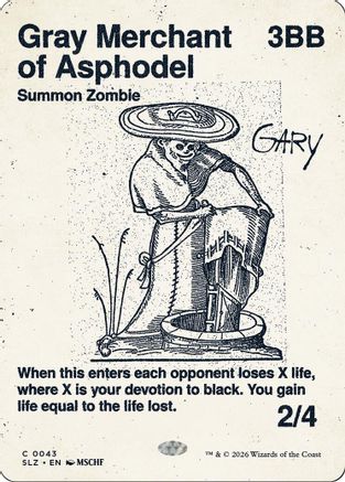 Gray Merchant of Asphodel (SLZ-043) [Secret Lair x MSCHF: The Zeta Set] | Shuffle n Cut Hobbies & Games
