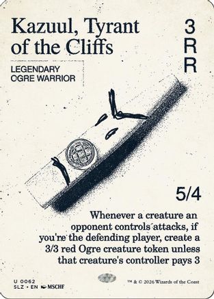 Kazuul, Tyrant of the Cliffs (SLZ-062) [Secret Lair x MSCHF: The Zeta Set] | Shuffle n Cut Hobbies & Games
