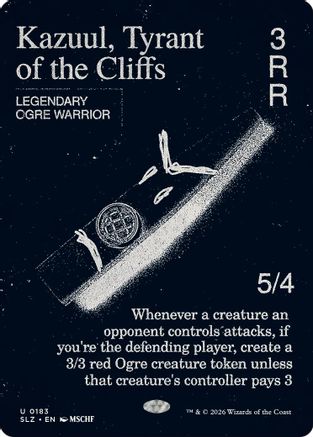 Kazuul, Tyrant of the Cliffs (SLZ-183) [Secret Lair x MSCHF: The Zeta Set] | Shuffle n Cut Hobbies & Games