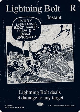 Lightning Bolt (SLZ-184) [Secret Lair x MSCHF: The Zeta Set] | Shuffle n Cut Hobbies & Games