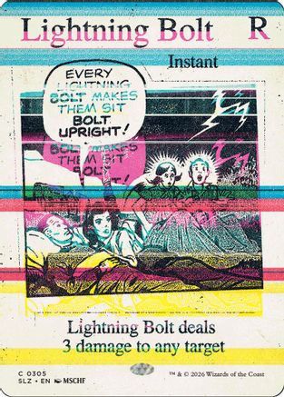 Lightning Bolt (SLZ-305) [Secret Lair x MSCHF: The Zeta Set] | Shuffle n Cut Hobbies & Games