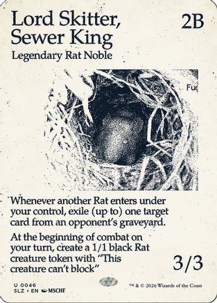 Lord Skitter, Sewer King (SLZ-046) [Secret Lair x MSCHF: The Zeta Set] | Shuffle n Cut Hobbies & Games