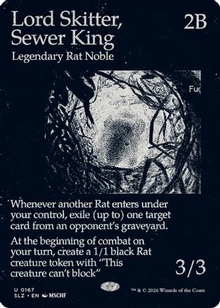 Lord Skitter, Sewer King (SLZ-167) [Secret Lair x MSCHF: The Zeta Set] | Shuffle n Cut Hobbies & Games