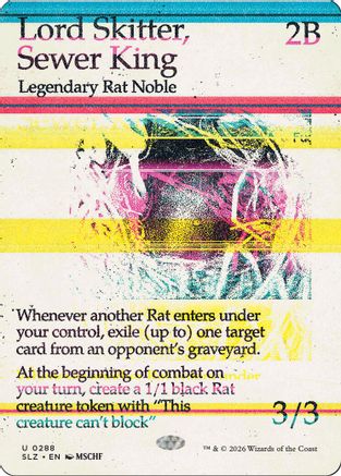 Lord Skitter, Sewer King (SLZ-288) [Secret Lair x MSCHF: The Zeta Set] | Shuffle n Cut Hobbies & Games