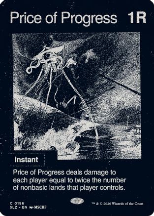 Price of Progress (SLZ-186) [Secret Lair x MSCHF: The Zeta Set] | Shuffle n Cut Hobbies & Games