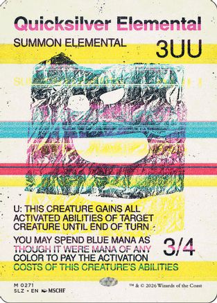 Quicksilver Elemental (SLZ-271) [Secret Lair x MSCHF: The Zeta Set] | Shuffle n Cut Hobbies & Games