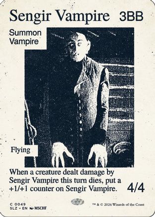 Sengir Vampire (SLZ-049) [Secret Lair x MSCHF: The Zeta Set] | Shuffle n Cut Hobbies & Games