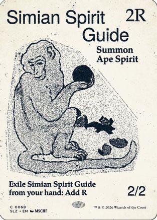Simian Spirit Guide (SLZ-068) [Secret Lair x MSCHF: The Zeta Set] | Shuffle n Cut Hobbies & Games