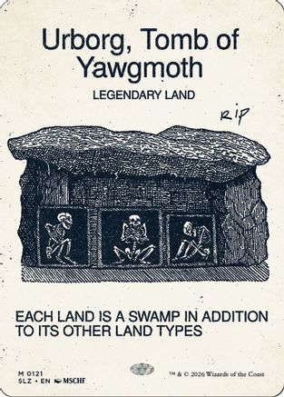 Urborg, Tomb of Yawgmoth (SLZ-121) [Secret Lair x MSCHF: The Zeta Set] | Shuffle n Cut Hobbies & Games
