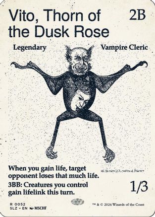 Vito, Thorn of the Dusk Rose (SLZ-052) [Secret Lair x MSCHF: The Zeta Set] | Shuffle n Cut Hobbies & Games