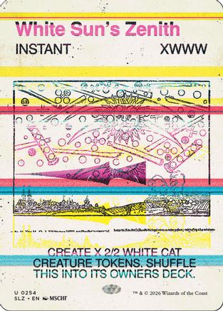 White Sun's Zenith (SLZ-254) [Secret Lair x MSCHF: The Zeta Set] | Shuffle n Cut Hobbies & Games